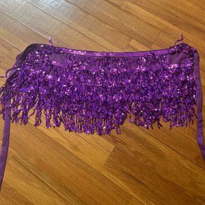 Purple beaded skirt